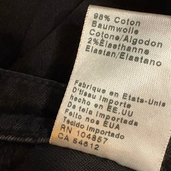 AG Adriano Goldschmeid Stevie Ankle Slim Straight Faded Black Distressed Size 31 - Picture 10 of 12